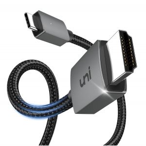 TTA-Câble USB C vers HDMI 4K, Cable Type C vers HDMI [compatible Thunderbolt 3] pour bureau à domicile, compatible pour MacBook Pro, iPad Pro 2020, iMac, Samsung S21, XPS, Huawei Mate 40, etc -1m - Neuf