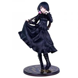 Pop39621-A - Figurine Articul&eacute;e Tokisaki Kurumi, Robe Noire Cauchemardesque, Deux Dimensions, Belle Fille, Mod&egrave;le En Pvc, Jouets De Collection, Ornements, Cadeaux - Neuf