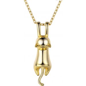 Kgabery-Collier Avec Pendentif Chat Mignon Pour Adolescentes,Filles,Femmes,Argent Sterling 925,Chaîne Rolo De Tennis Réglable,Cadeau Pour Femme/Mère/Petite Amie - Neuf