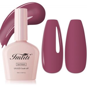 Vernis À Ongles En Gel Prune, 1pcs Raisin Pourpre Vernis À Ongles En Gel Led Uv, Longue Durée, Manucure De Salon À La Maison Pour L'automne Et L'hiver (10 Ml) - Neuf