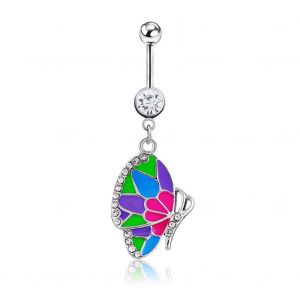 Piercing De Nombril Papillon Tendance En Acier Inoxydable - Neuf