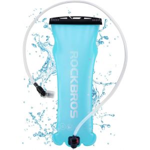 Kal-Poche Hydratation 2l Sans Bpa, Réservoir D'eau De Sport À Grand Ouverture, Flasque Souple D'hydratation Pour Vélo Running Randonnée Escalade, Accesiures D'hydratation Bleu - Neuf