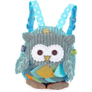 Sac &Agrave; Dos Pour Tout-Petits, Pour B&eacute;b&eacute;s Filles Et Gar&ccedil;ons, Cartable Pr&eacute;scolaire Avec Dessin Anim&eacute; D'animaux, Bleu - Neuf