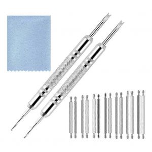 Kit D'outils De Retrait De Bracelet De Montre Avec Outil De Barre À Ressort Kit De Retrait De Goupilles De Retrait De Lien En Tissu De Nettoyage De Montre - Neuf