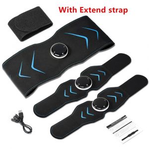 Ceinture Amincissante Électrique Ems,Ceinture Abdominale Intelligente,Stimulateur Musculaire De L'abdomen,Fitness,Perte De Poids,Brûlure De Graisse Electrodes Stimulatio - Type Set And Extend Strap - Neuf