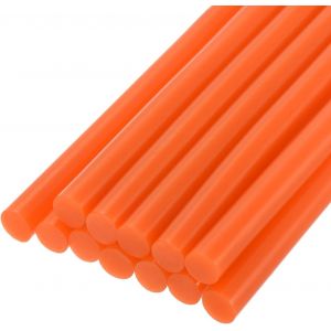 Bâtons de Colle Mini pour Pistolet à Colle Chaude 0,43 Pouce x 4 Pouces Orange Clair 12Pcs,Parfait pour les Projets d'Artisanat DIY et le Scellage - Neuf