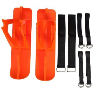 Porte-Vélos En Forme De Snowboard Pour Enfants - Accessoire D'aventure De Ski Amusant Pour Vélos Pour Enfants, Comprend 2 Planches Et 6 Sangles ! - Neuf