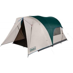 Letnerny-Tente De Camping Cabine Avec Véranda Blindée, Tente Résistante Aux Intempéries Pour 4/6 Personnes Avec Option De Porche Blindé Fermé, Comprend Une Lucarne, Un Sac De Transport, Un Rangement - Neuf