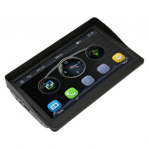 Lecteur MP5 pour voiture, ecran tactile 7 pouces, lecteur multimedia, stereo de voiture multifonctionnel avec pare-soleil, camera de recul a LED - Neuf