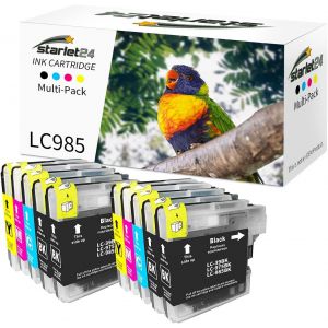 Cartouches Compatibles pour Brother LC985 LC-39 LC-975 Cartouche d'encre pour DCP-J 125, DCP-J 140 W, DCP-J 315 W, DCP-J 515 W, MFC-J 220, MFC-J 265 W(4 Noir, 2 Cyan, 2 Magenta, 2 Jaune) - Neuf