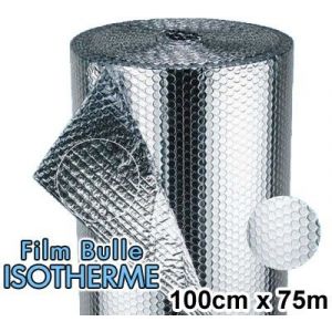 Rouleau de film bulle d'air ISOTHERME 100cm x 75m - Neuf