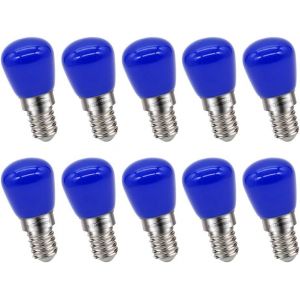 Kal-Ampoule Led E14 220v Ampoules De Réfrigérateur De Remplacement Pour L'appareil Réfrigérateur Cooker Hood, Bleu (Pack De 10) - Neuf