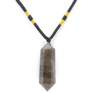 Kal-Pendentif Pierre Naturelle | Donut Pi Chinois| Double Pointes Concentrateur D'&eacute;nergie - Neuf