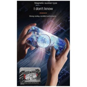 Refroidisseur de t&eacute;l&eacute;phone &agrave; radiateur mobile magn&eacute;tique avec affichage num&eacute;rique Refroidisseur de ventilateur de refroidissement &agrave; semi-conducteur pour tablette / t&eacute;l&eacute;phone,D - Neuf