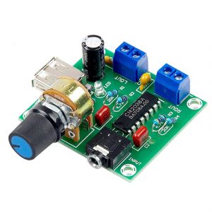Mini Amplificateur de Puissance Carte 5W+5W HiFi Deux Canaux PM CM2038 5V Alimentation USB Amplificateur Audio de Puissance - Neuf