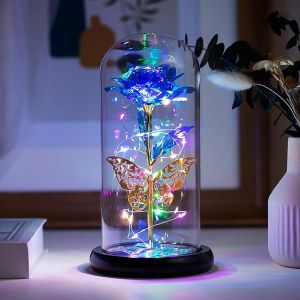 SUBZONAL-La rose bleue Petite lampe de couleur Home Fashion decor d&eacute;licat pratique papillon rose nightlight utilisation de la batterie AAA s&eacute;curit&eacute; belle ambiance romantique nightlight - Neuf