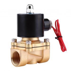 Electrovanne electrique AC 220 V 3/4"" NC, corps en alliage de zinc pour eau, huile, air, gaz - Neuf