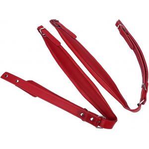 Chenquansarl-Bretelle Accord&eacute;on, Sangles Ceintures D'&eacute;paule D'accord&eacute;on R&eacute;glables Basse Bretelles En Pu Kit R&eacute;sistantes &Agrave; L'usure Imperm&eacute;ables Confortable Ensemble Ajustable Remplacement Boucle Courr - Neuf