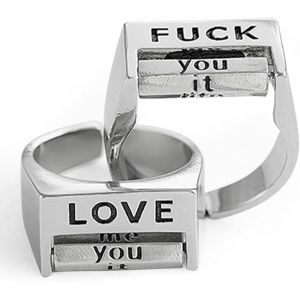 Kahfl-2 Pièces Bague Anti Stress Femme Bague D'anxiété Bague Anti Stress Femme Acier Inoxydable Bague Anneau Tournant Anneau Ouvert Spinner Pour Femme Fille - Neuf