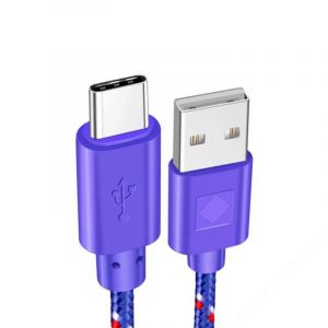 C&acirc;ble Usb C Type C Charge Rapide 1M 2M 3M Chargeur Pour Huawei P9 P10 P20 Mate 10 Pro Lite Samsung S9 S10 Plus S8 Note C&acirc;ble De Donn&eacute;es.Violet.0.5M - Neuf