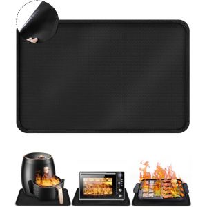 AYUHR-Tapis en Silicone Résistant à la Chaleur 60x40 cm, Protection Feu et Anti-dérapant pour Cuisine, Plan de Travail et Pâtisserie - Neuf