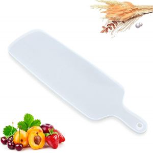 Moule Epoxy,Moule De Plateau En R&eacute;sine De Silicone,Transparent Silicone Coaster Mold,Moule Resine Epoxy,Planches &Agrave; Fromage Moules En R&eacute;sine &Eacute;poxy Avec Poign&eacute;e Pour Plateau De Service,40cm/15,7 Pouces - Neuf