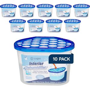 ERYI-Lot De 10 Déshumidificateurs Jetables Pour La Maison - 500 Ml - Absorbeur D'Humidité Pour Humidité, Moisissure, Cuisine, Armoire, Chambre, Caravane, Bureau, Garage, Salle De Bain - Mini - Neuf