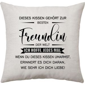 Ershi-Cette Housse De Coussin Fait Partie Du Meilleur Cadeau Pour Petite Amie, Idée Cadeau Pour Petite Amie, Idée Cadeau D'anniver[9180] - Neuf
