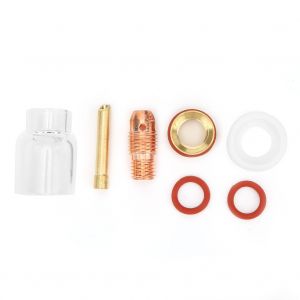 Kit de coupelle en verre pour lentille de gaz de torche de soudage TIG-9/20 pour broches en tungstene de 1/16 po, 3/32 po, 1/8 po, 2,4 mm - Neuf