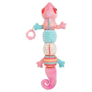 Hochet Musical En Peluche Pour Nouveau-N&eacute;, Jouet De Berceau, Animaux En Peluche, Jouet De Dentition, Jouet &Eacute;ducatif, Sensoriel Et Auditif Pour B&eacute;b&eacute;, Cadeau De F&ecirc;te, Rose-Rose - Neuf