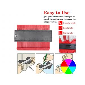 Gabarit de duplication de contours, outil de mesure, r&egrave;gle de 5, 6 et 10 pouces - Neuf