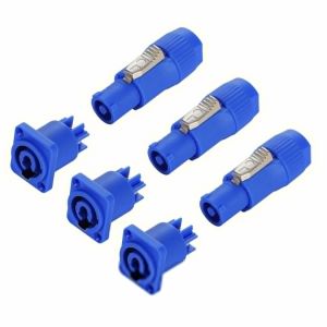 3 Ensembles Connecteurs PowerCon professionnels à montage sur panneau compatibles avec Neutrik NAC3FCA,prise d'alimentation audio 3 broches pour éclairage de scène et haut-parleurs,AC 250V 20A - Neuf