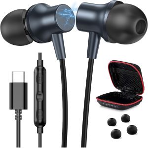 &Eacute;couteurs Usb C Pour Galaxy S25 Ultra S25+A16 Tab S9+ S23+ A53 A54 A55 &Eacute;couteurs Usb Type C Avec Microphone Intra Auriculaire Avec C&acirc;ble De Type C Pour Xiaomi Pad 5 6 14 Ultra Pour Iphone 16 15 Proma - Neuf