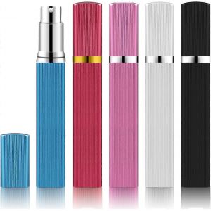 5 pcs flacon spray de parfum vide rechargeable,12ml mini bouteille d'atomiseur de parfum de voyage portable - Neuf