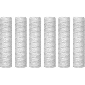 Cartouche De Filtre &Agrave; Eau Pour S&eacute;diments De 10 Microns De Corde - Lot De 6 Filtres De S&eacute;diments Pour Toute - Universelle - Neuf