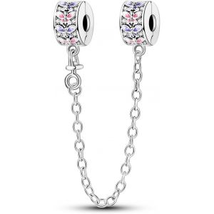 Eryi-Breloque De Chaîne De Sécurité En Argent Sterling 925, Pendentifs À Clip Pour Bracelet, Breloque D'espacement Pour Bouchon De Mauvais ?il, Papillon D'amour, Cadeau De Bijoux Pour Femme - Neuf