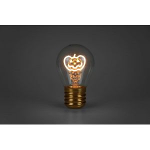 Ampoule sans fil | Ampoule à piles USB | Lampe Edison à LED pour chambre | Ampoule à piles | Ampoule à piles | Ampoule Edison Ampoule en forme de c?ur - Neuf