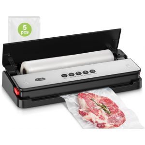 Machine Sous Vide Alimentaire, Cutter Int&eacute;gr&eacute; et Rouleaux de Sacs et Kit de D&eacute;marrage - Neuf