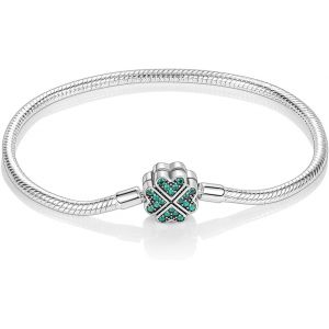 Eryi-Charms Bracelet En Acier Inoxydable Pour Femme Homme Chaîne Serpent Métallique Avec Fermeture Cadeau De Bijoux Pour Femme Homme - Neuf