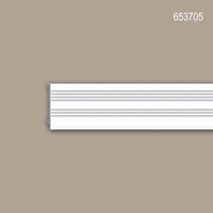 Plinthe Profhome 653705 Planchette Corniche pour éclairage indirect Corniche Cimaise Moulure en stuc Moulure décorative design moderne blanc 2 m - Neuf
