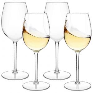 Lot De 4 Verres Flottants Incassables En Plastique Tritan Rouge Avec Pied, Ideal Pour La Plage, Le Bar, Le Camping, Lavables Au Lave-Vaisselle, 17,5 Oz - Neuf