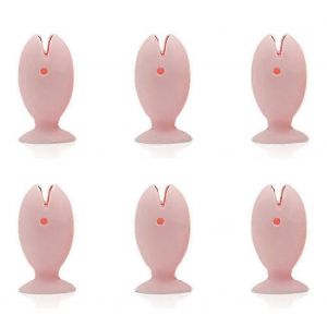 6pcs Standing Tooth Brush Cover-Cap Stand Cute Cartoon Fish Mini Toothbrush Holder Pour Enfants Accessoires De Salle De Bain - Neuf