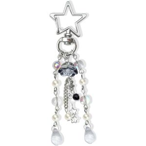 KAL-Y2K Esth&eacute;tique &Eacute;toile Accessoires M&eacute;duse Porte-Cl&eacute;s Mignon Pour Filles Femmes Pendentif Sac Pendentif Y2K Accessoires - Neuf