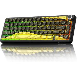 X65PRO HE Clavier Gamer sans Fil Rapid Trigger, Précision RT 0,01mm, 8000Hz, Clavier RGB 60%, Interrupteur Magnétique, Actionnement Réglable, Snap Tap, Éclairage RGB, pour PC/Mac, Blanc - Neuf