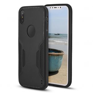 PC + Silicone &Eacute;tui de t&eacute;l&eacute;phone antichoc antid&eacute;rapant Couverture arri&egrave;re pour iPhone X Noir - Neuf