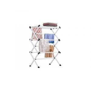 S&eacute;choir &agrave; linge pliable avec design multicouche et fonctions peu encombrantes - Neuf