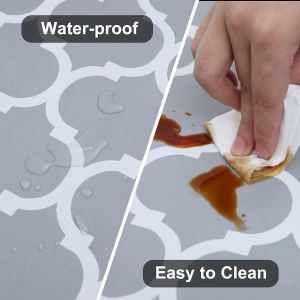 Ronde Nappe En Vinyle Couverture De Table Élastique Avec Doublure En Flanelle Imperméable Et Lavable Protecteur De Table Pour Extérieur Intérieur Pique-Nique Camping - Neuf