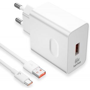 JGD-66W Supercharge Chargeur Rapide pour Honor 200 Lite 400 Magic7 Lite,66W Supercharge Chargeur avec 6A Câble USB C 1m pour Honor Magic6 6Pro Magic6 Lite Honor 90 400 Lite 200 Pro X9d X8b Pad X8a X9 - Neuf