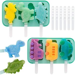 Eryi-Moule Glace, Lot De 2 Moule A Glace, Moules À Glace En Silicone Pour Enfants, Glace Maison, Moules À Popsicle En Silicone Sans Bpa, Diy Moule Glace À L'eau Réutilisables Pour La Crème Glacée - Neuf