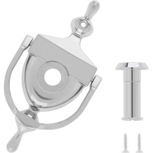 ChenQuanSarl-Heurtoir De Porte Avec Judas De Porte, Hauteur Du Heurtoir 152Mm, Angle De Vue De 180 Degrés, Judas De 14 Mm Pour Porte De 35 À 47 Mm D'Épaisseur (Argent) - Neuf